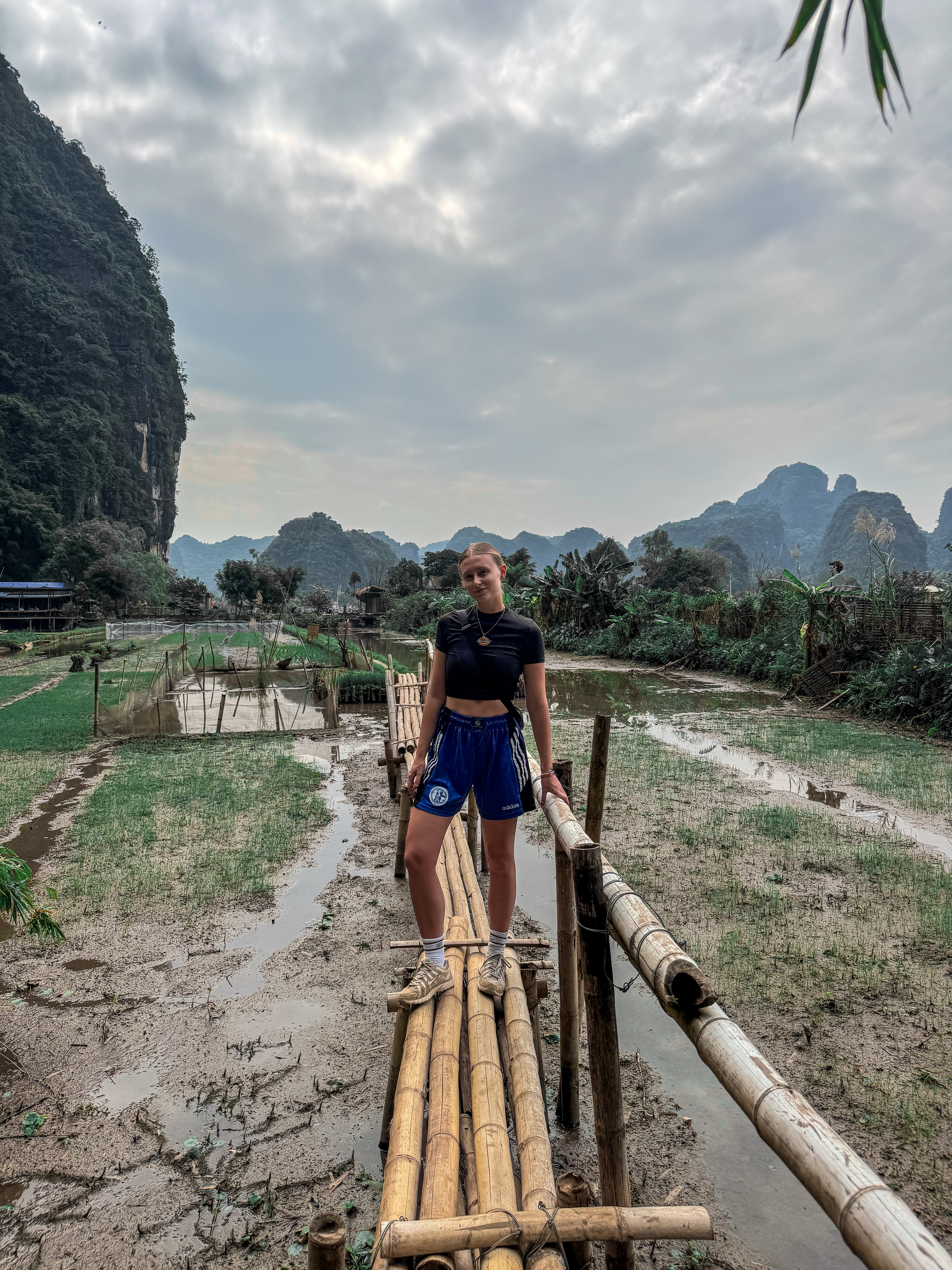 Emily Victoria travels in tam coc, ninh binh, vietnam